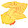 М'яка іграшка-подушка з пледом Supretto Сова Джонсі 3 в 1, жовта (Арт. 78100002), фото 5