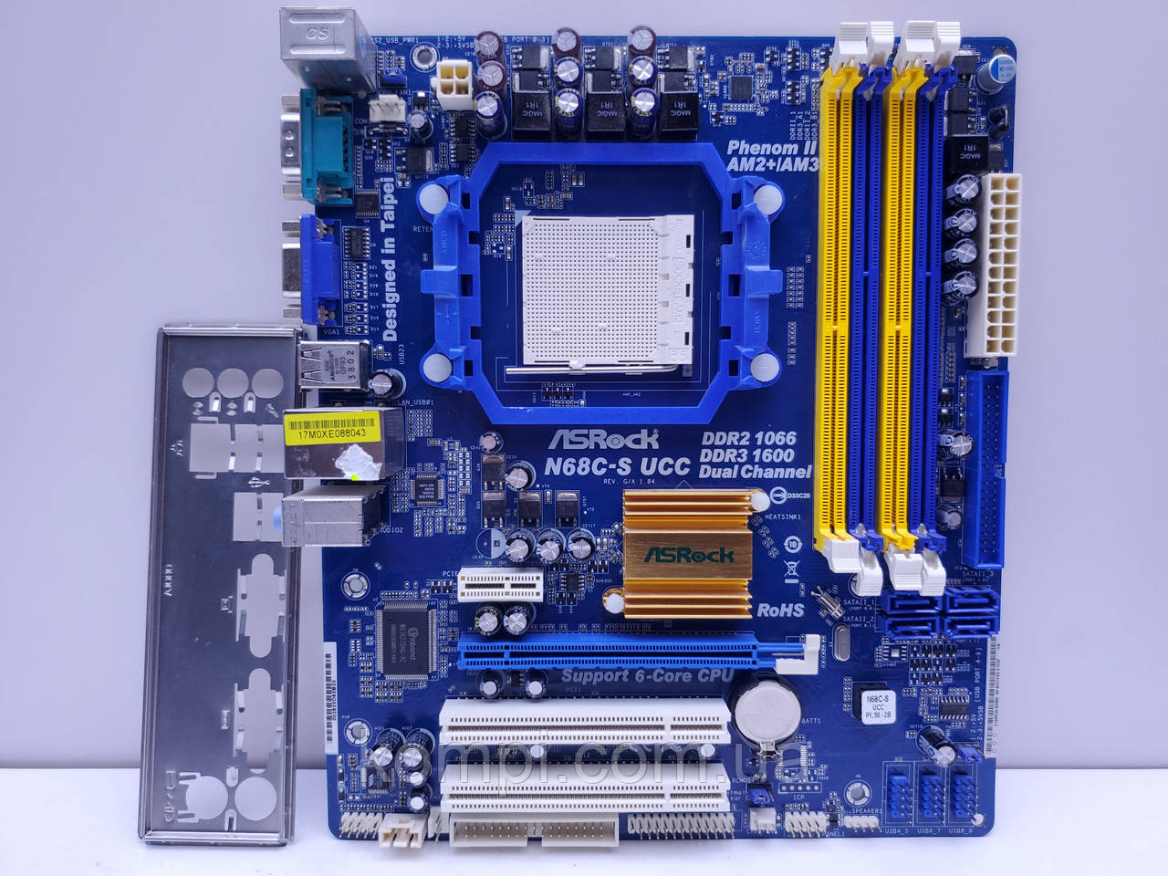 Материнская плата ASRock N68C-S UCC ( Socket AM3 / AM2,DDR3 / DDR2,б/у ...