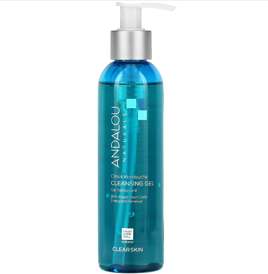 Andalou Naturals, очищувальний гель для обличчя, з цитрусовими й чайним грибом, 178 мл