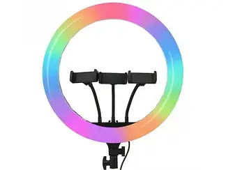 Кільцева RGB Led лампа селфі кільце Soft ring light MJ36 36 см Jm