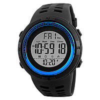 Skmei 1251 Amigo II мужские спортивные часы черные с синим