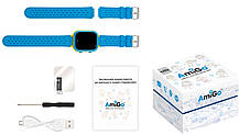 Smart Watch AmiGo GO009 GLORY Camera+LED WIFI Blue-Yellow UA UCRF, фото 5