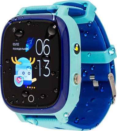 Smart Watch AmiGo GO005 4G WIFI Thermometer Blue, фото 2