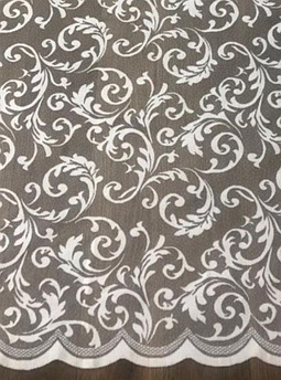 Тюль у зал, кухню. жакард завиток вензель