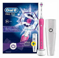 Электрическая зубная щетка Braun Oral-B PRO 750 3D White Pink