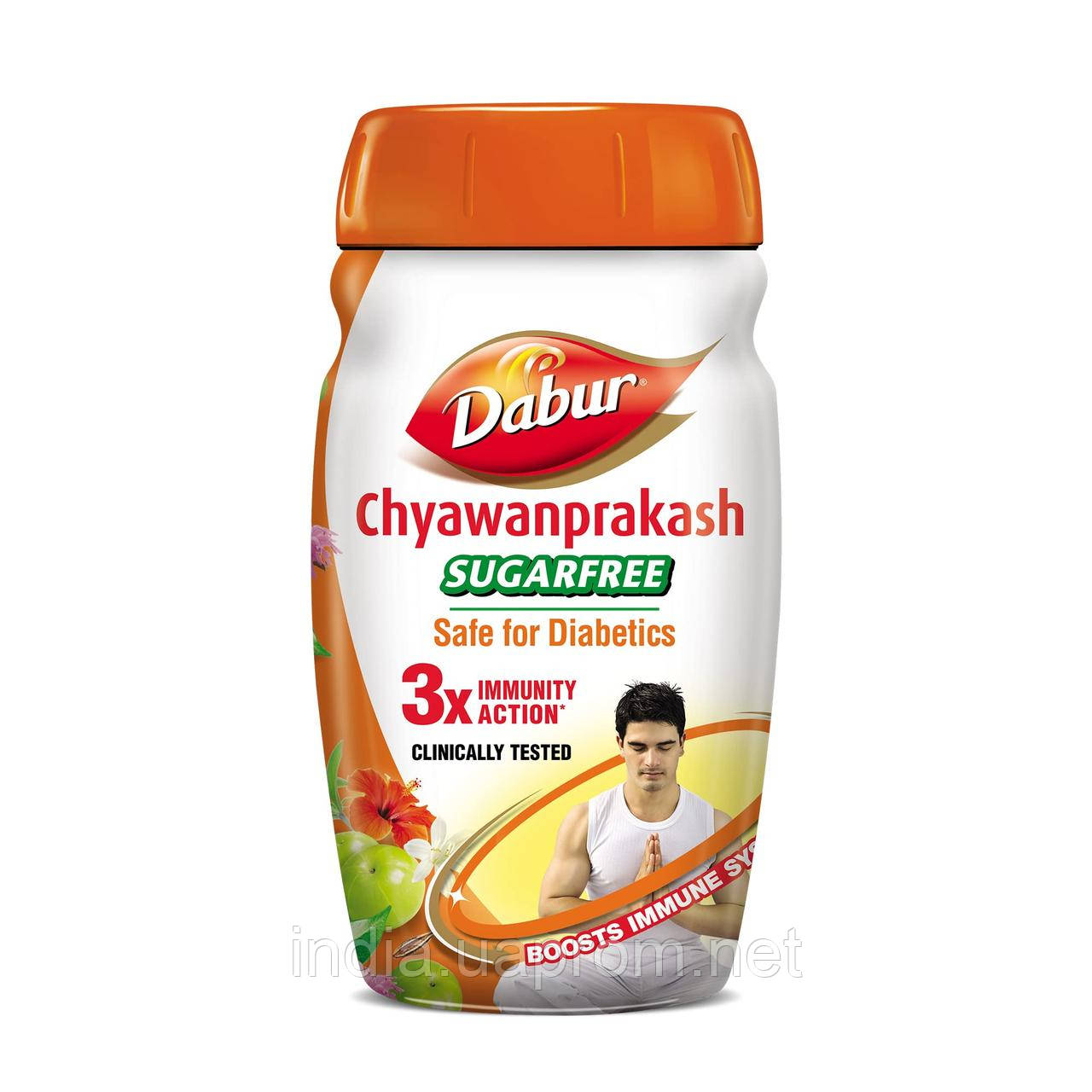 Дабур Чаванпраш Євро, без цукру 500 г, Dabur Chyawanprash Euro sugarfree, Аюрведа Здесь