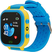 Smart Watch AmiGo GO009 GLORY Camera+LED WIFI Blue-Yellow UA UCRF Гарантія 6 міс