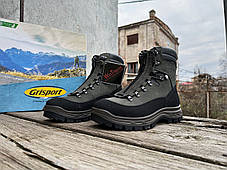 Чоловічі оригінальні зимові термо черевики Grisport Antracite Nabuk Idror 13833N14WT хакі теляча шкіра, фото 3