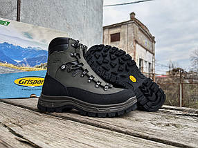 Чоловічі оригінальні зимові термо черевики Grisport Antracite Nabuk Idror 13833N14WT хакі теляча шкіра