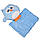 М'яка іграшка-подушка з пледом Supretto Сова Мрія 3 в 1, блакитна (Арт. 78100003), фото 3