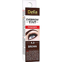 Краска для бровей хна в порошке Delia Eyebrow Expert Henna Traditional 4.0 Коричневый, 2 мл