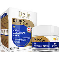 Крем для лица, антивозрастной, питательный Delia Dermo System Rich Anti-Wrinkle Cream, 50 мл