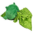 М'яка іграшка-подушка з пледом Supretto Сова Барік 3 в 1, зелена (Арт. 78100004), фото 3