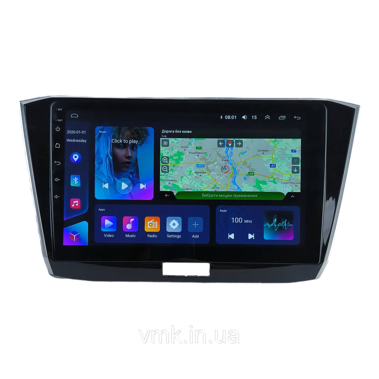 Андроїд Автомагнітола Volkswagen Passat 2016-2020 ТОП платформа 7862 8 ядер 4G DSP CarPlay Android QLED, фото 1