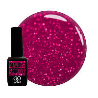 Гель-лак GO Active Always Sparkle 07 фуксия с мелкими блестками, 10 мл