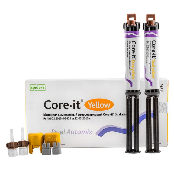Core-it (Коре Іт), 1 шприц 10 грамів, цемент подвійного твердіння, Spident, фото 1