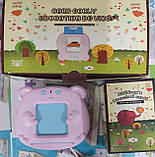 Кишенькова абетка Монтессорі Ведмедик 112 карток РОЖЕВА   швидка відправка ЯКість, фото 2