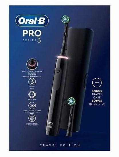 Електрична зубна щітка Braun Oral-B D505 PRO 3 3500 Cross Action Black