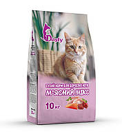 Сухой корм Dasty для котов микс (говядина, курица, рыба) 10 кг