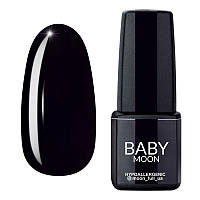 Гель лак BABY Moon Midnight №007 глубокий черный, 6 мл