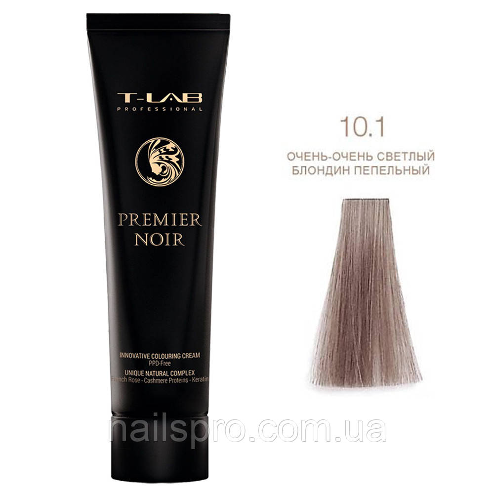 Крем-фарба для волосся T-LAB Professional Premier Noir Innovative Colouring Cream 100 мл, № 10.1
