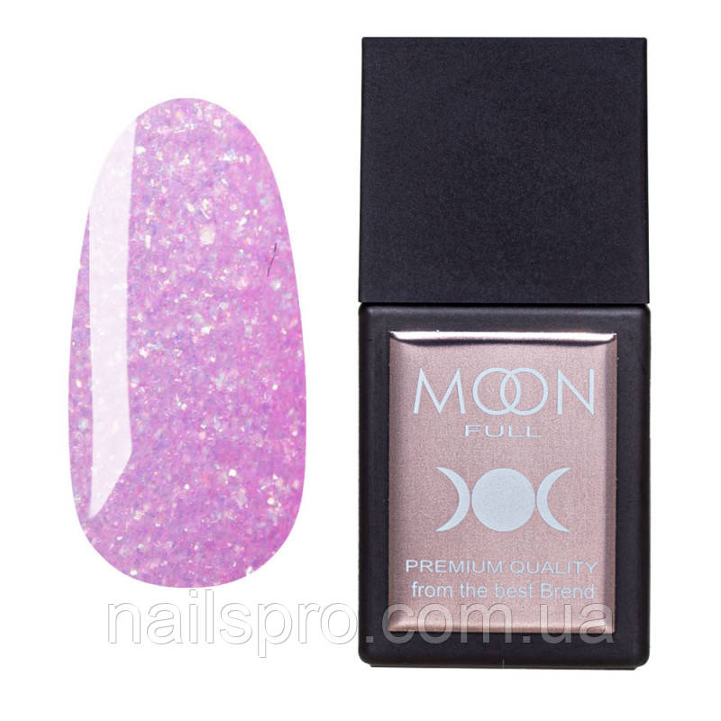 Кольорова база MOON FULL Amazing Color Base №3038 рожевий з шиммером і блискітками, 12 мл