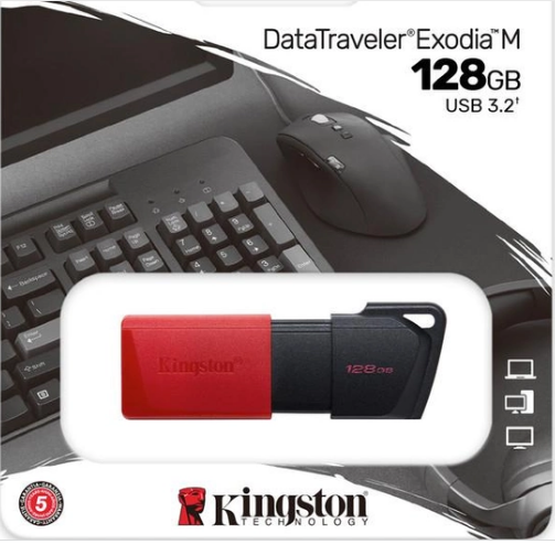 Флеш-накопичувач USB Flash 128GB Black/Red