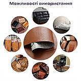 Самоклеюча еко-шкіра в рулоні Світло-коричнева 1.37х3Мх0.5мм, фото 6