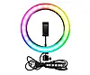 Кільцева LED RGB SP12/MJ 30 лампа USB 30cm для селфі 12" 028 RING LIGHT, фото 2