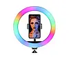 Кільцева LED RGB SP12/MJ 30 лампа USB 30cm для селфі 12" 028 RING LIGHT, фото 4