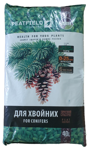 Торф'яний субстрат Peatfield "Для хвойних" 40 л, Україна, фото 1