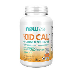 Жувальний кальцій для дітей Now Foods Kid Cal 100 chewables