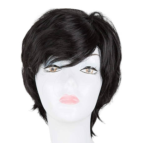 Перука коротка темний каштан, VC 002Natural Black, фото 1