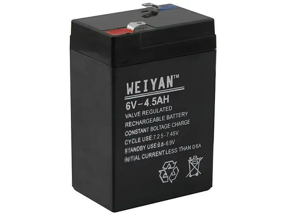 Свинцевий акумулятор 6v 4.5ah, фото 1