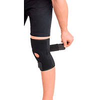 Бандаж для колінного суглоба з 2-ма ребрами жорсткості роз'ємний неопреновий TIANA Тип 517 (чорний) розмір 1 32 - 43 см