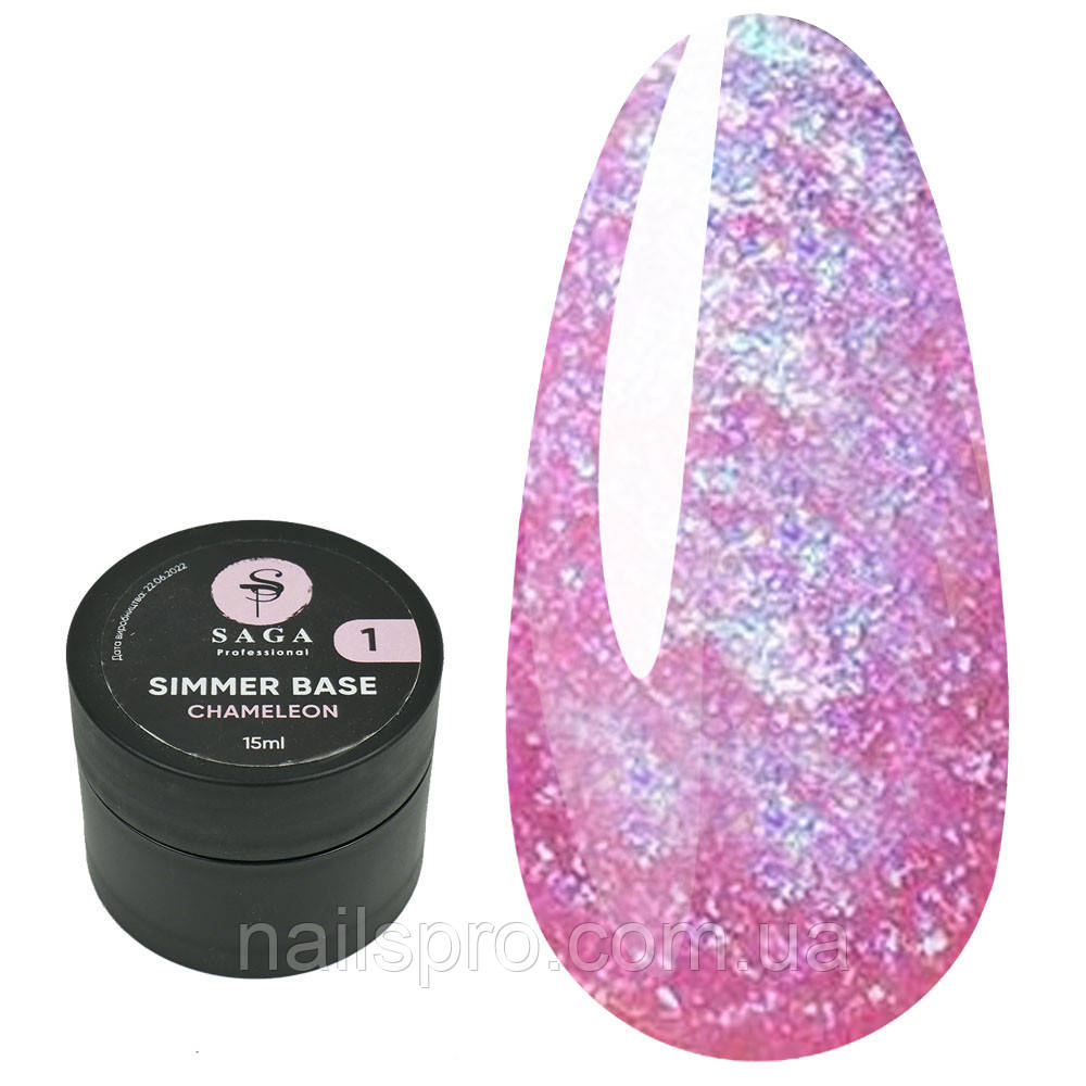 База SAGA Shimmer Chameleon №01, 15 мл