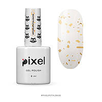 База Pixel Potal Base (молочно-бежевий із золотою поталлю), 8 мл