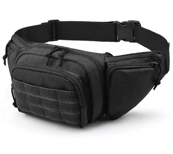 Бананка сумка нагрудна поясна Чорна KT7000002, фото 1