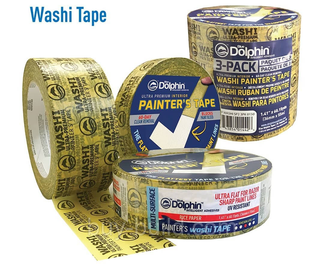 Скотч малярний DOLPHIN Washi 30ммх50м 300-1-02