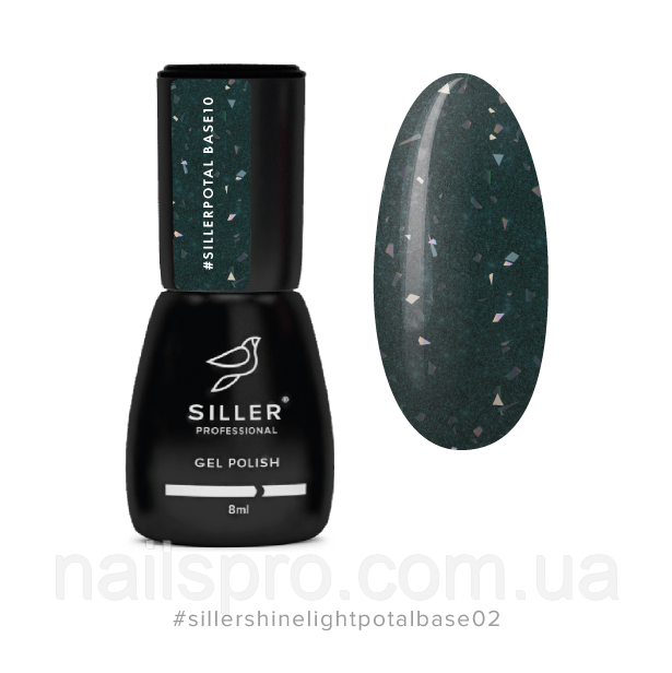 Siller Shine Light POTAL Base №02 база світловідбивна з поталлю, 8 мл