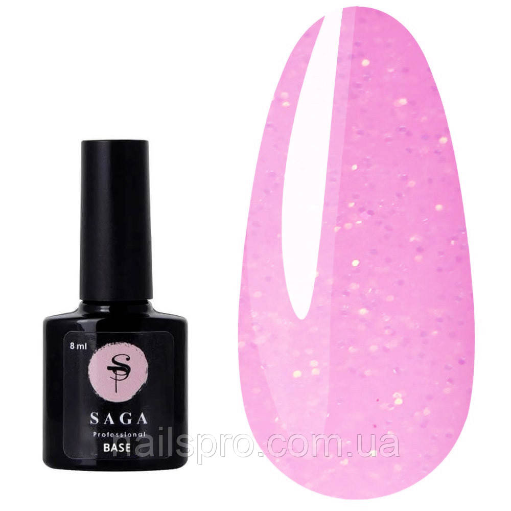База камуфлююча SAGA Color Base №10 рожевий з шимером, 8 мл