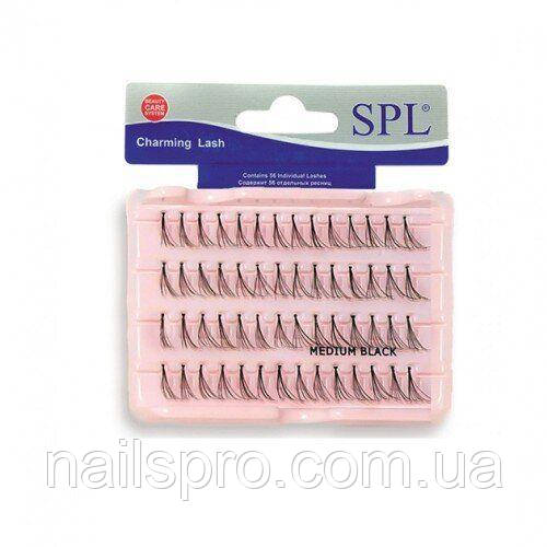 Пучки вій SPL Charming Lash EE-2  medium, середні чорні 56 шт