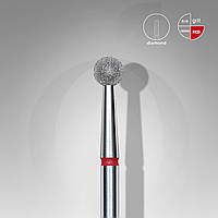 Фреза алмазная STALEKS PRO шар красная диаметр 4 мм