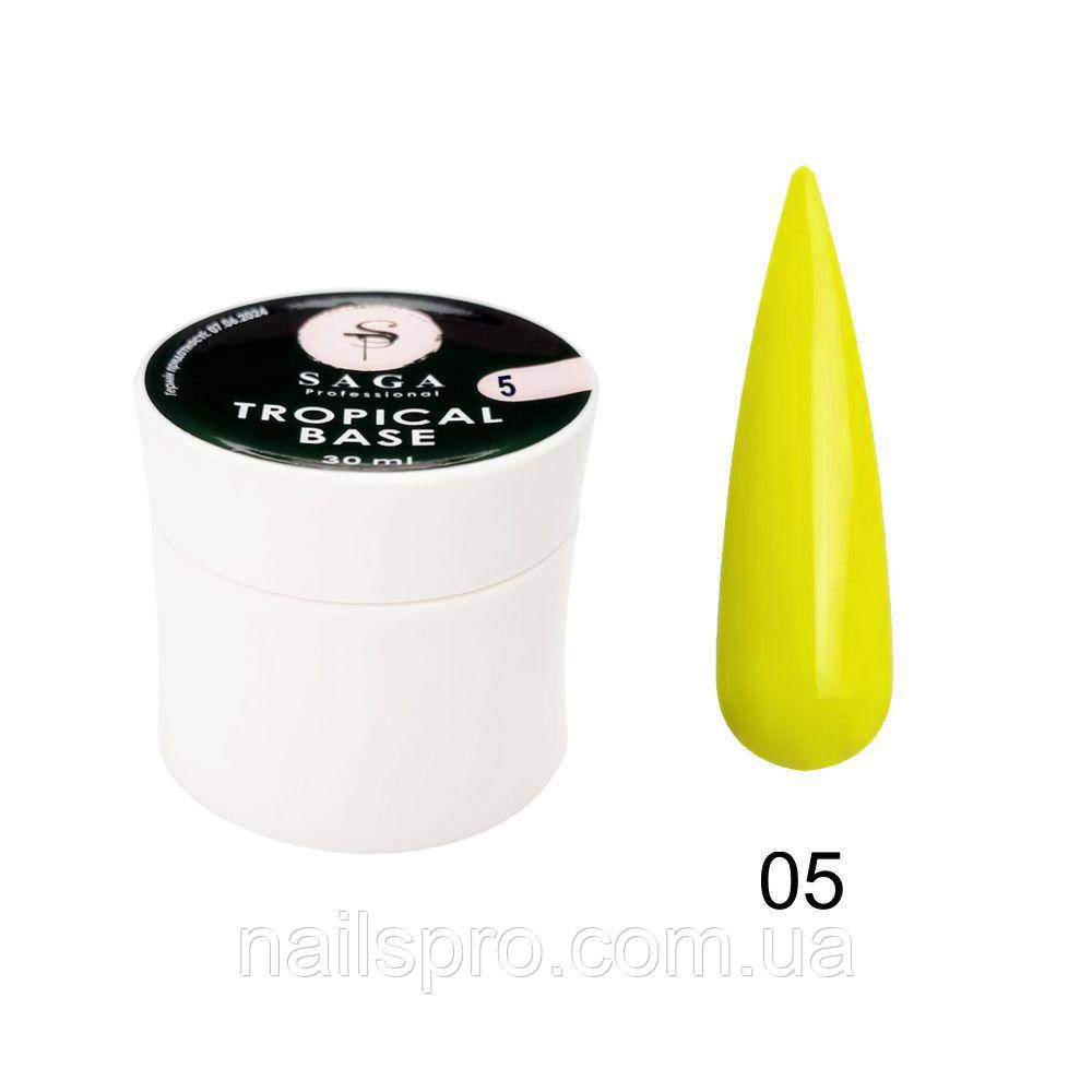 База камуфлююча SAGA Tropical Base №05 неоновий жовтий, 30 мл