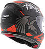 МОТОШОЛОМ ЗАКРИТИЙ LS2 FF353 RAPID RAVEN КОЛІР MATT BLACK WHITE RED, фото 3