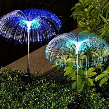 Світильник садовий 2 шт від сонячної батареї Медуза / Газонні світлодіодні ліхтарики