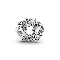 Серебряный шарм Pandora Сердце и розы 799281C01