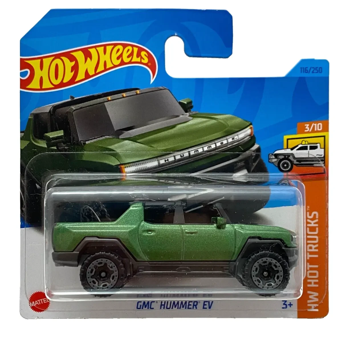 Машинка Хот Вілс 1:64 GMC Hummer EV колекція HW Hot Trucks Hot Wheels Mattel HKK58