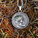 Чоловічий кулон підвіска з ланцюжком FREYR на шию з медичної сталі під срібло з Черепом, фото 4