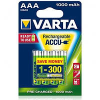 Акумулятор VARTA AAA 1000mAh BLI 4 (READY 2 USE) CH